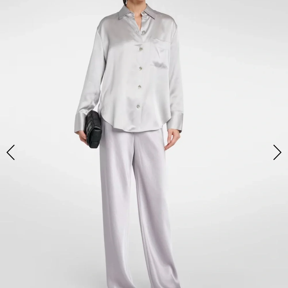 Vince Silk button up shirt gray size XXS - Picture 16 of 16